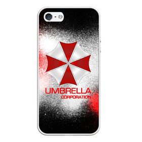 Чехол для iPhone 5/5S матовый с принтом UMBRELLA CORP в Кировске, Силикон | Область печати: задняя сторона чехла, без боковых панелей | biohazard | biohazard 7 | crocodile | fang | game | hand | monster | new umbrella | resident evil | resident evil 7 | umbrella | umbrella corp | umbrella corporation | zombie | обитель