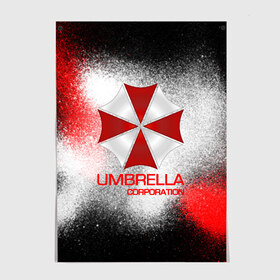 Постер с принтом UMBRELLA CORP в Кировске, 100% бумага
 | бумага, плотность 150 мг. Матовая, но за счет высокого коэффициента гладкости имеет небольшой блеск и дает на свету блики, но в отличии от глянцевой бумаги не покрыта лаком | biohazard | biohazard 7 | crocodile | fang | game | hand | monster | new umbrella | resident evil | resident evil 7 | umbrella | umbrella corp | umbrella corporation | zombie | обитель