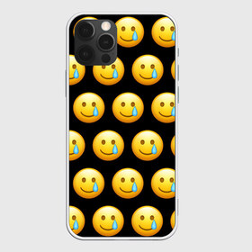 Чехол для iPhone 12 Pro Max с принтом New Emoji в Кировске, Силикон |  | crying | emoji | smile | smiling face with tear | tear | плачущий | слеза | смайлик | улыбка | эмодзи