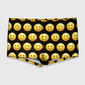 Мужские купальные плавки 3D с принтом New Emoji в Кировске, Полиэстер 85%, Спандекс 15% |  | Тематика изображения на принте: crying | emoji | smile | smiling face with tear | tear | плачущий | слеза | смайлик | улыбка | эмодзи