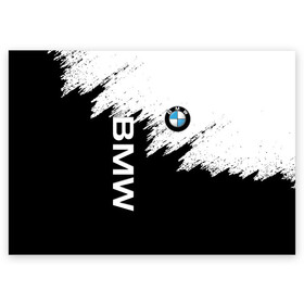 Поздравительная открытка с принтом BMW | БМВ (Z) в Кировске, 100% бумага | плотность бумаги 280 г/м2, матовая, на обратной стороне линовка и место для марки
 | bmw | bmw performance | m | motorsport | performance | бмв | моторспорт