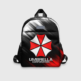 Детский рюкзак 3D с принтом UMBRELLA CORP в Кировске, 100% полиэстер | лямки с регулируемой длиной, сверху петелька, чтобы рюкзак можно было повесить на вешалку. Основное отделение закрывается на молнию, как и внешний карман. Внутри дополнительный карман. По бокам два дополнительных кармашка | Тематика изображения на принте: ada wong | biohazard | leon | nemesis | project resistance | raccoon city | re2 | resident evil 2 | rpd | stars | umbrella | ада вонг | амбрелла | немесис | ужасы