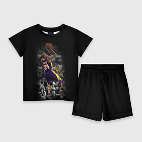 Детский костюм с шортами 3D с принтом KOBE BRYANT в Кировске,  |  | america | basketball | kobe bryant | la | la lakers | lakers | los angeles lakers | nba | usa | баскетбол | кобе брайант | лос анджелес лейкерс | нба | сша