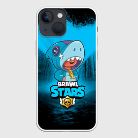 Чехол для iPhone 13 mini с принтом Brawl stars leon shark в Кировске,  |  | bea | bib | brawl stars | crow | el brown | leon | max | nita | sally leon | shark | акула | биа | биби | бравл старс | ворон | игра | леон | макс | нита | оборотень | салли леон | сэлли леон | шарк | эл браун