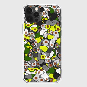 Чехол для iPhone 12 Pro Max с принтом Камуфляж с авокадо в Кировске, Силикон |  | Тематика изображения на принте: avocado | адвокадо | веган | еда | камо | милитари | оовощь | паттерн | фрукт | хаки
