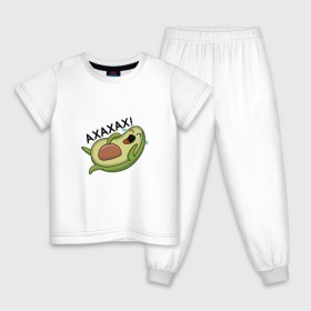 Детская пижама хлопок с принтом Авокадо в Кировске, 100% хлопок |  брюки и футболка прямого кроя, без карманов, на брюках мягкая резинка на поясе и по низу штанин
 | авокадо | веган | еда блогеров | мемы | минимализм | прикольные картинки | прикольные надписи | растение | смешное авокадо | фрукт