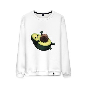 Мужской свитшот хлопок с принтом Авокадо в Кировске, 100% хлопок |  | авокадо | веган | еда блогеров | мемы | минимализм | прикольные картинки | прикольные надписи | растение | смешное авокадо | фрукт
