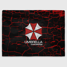 Плед 3D с принтом UMBRELLA CORP в Кировске, 100% полиэстер | закругленные углы, все края обработаны. Ткань не мнется и не растягивается | Тематика изображения на принте: biohazard | biohazard 7 | crocodile | fang | game | hand | monster | new umbrella | resident evil | resident evil 7 | umbrella | umbrella corp | umbrella corporation | zombie | обитель