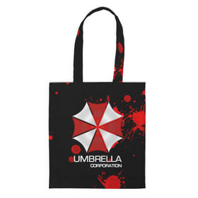 Шоппер 3D с принтом UMBRELLA CORP в Кировске, 100% полиэстер | Плотность: 200 г/м2; Размер: 34×35 см; Высота лямок: 30 см | biohazard | biohazard 7 | crocodile | fang | game | hand | monster | new umbrella | resident evil | resident evil 7 | umbrella | umbrella corp | umbrella corporation | zombie | обитель