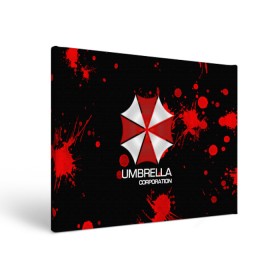 Холст прямоугольный с принтом UMBRELLA CORP в Кировске, 100% ПВХ |  | biohazard | biohazard 7 | crocodile | fang | game | hand | monster | new umbrella | resident evil | resident evil 7 | umbrella | umbrella corp | umbrella corporation | zombie | обитель