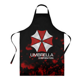 Фартук 3D с принтом UMBRELLA CORP в Кировске, 100% полиэстер | общий размер — 65 х 85 см, ширина нагрудника — 26 см, горловина — 53 см, длина завязок — 54 см, общий обхват в поясе — 173 см. Принт на завязках и на горловине наносится с двух сторон, на основной части фартука — только с внешней стороны | biohazard | biohazard 7 | crocodile | fang | game | hand | monster | new umbrella | resident evil | resident evil 7 | umbrella | umbrella corp | umbrella corporation | zombie | обитель