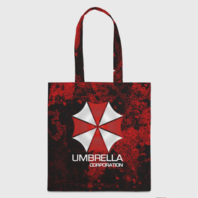 Шоппер 3D с принтом UMBRELLA CORP в Кировске, 100% полиэстер | Плотность: 200 г/м2; Размер: 34×35 см; Высота лямок: 30 см | biohazard | biohazard 7 | crocodile | fang | game | hand | monster | new umbrella | resident evil | resident evil 7 | umbrella | umbrella corp | umbrella corporation | zombie | обитель