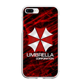 Чехол для iPhone 7Plus/8 Plus матовый с принтом UMBRELLA CORP в Кировске, Силикон | Область печати: задняя сторона чехла, без боковых панелей | biohazard | biohazard 7 | crocodile | fang | game | hand | monster | new umbrella | resident evil | resident evil 7 | umbrella | umbrella corp | umbrella corporation | zombie | обитель