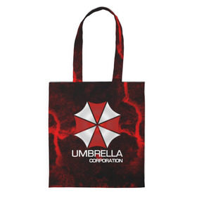 Шоппер 3D с принтом UMBRELLA CORP в Кировске, 100% полиэстер | Плотность: 200 г/м2; Размер: 34×35 см; Высота лямок: 30 см | biohazard | biohazard 7 | crocodile | fang | game | hand | monster | new umbrella | resident evil | resident evil 7 | umbrella | umbrella corp | umbrella corporation | zombie | обитель