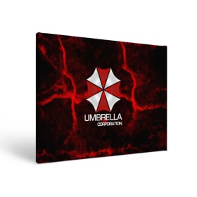 Холст прямоугольный с принтом UMBRELLA CORP в Кировске, 100% ПВХ |  | biohazard | biohazard 7 | crocodile | fang | game | hand | monster | new umbrella | resident evil | resident evil 7 | umbrella | umbrella corp | umbrella corporation | zombie | обитель