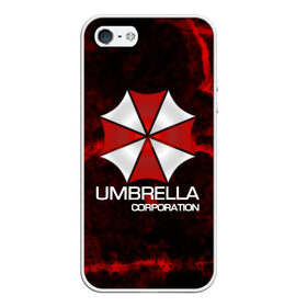 Чехол для iPhone 5/5S матовый с принтом UMBRELLA CORP в Кировске, Силикон | Область печати: задняя сторона чехла, без боковых панелей | biohazard | biohazard 7 | crocodile | fang | game | hand | monster | new umbrella | resident evil | resident evil 7 | umbrella | umbrella corp | umbrella corporation | zombie | обитель