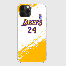 Чехол для iPhone 12 Pro с принтом KOBE BRYANT. в Кировске, силикон | область печати: задняя сторона чехла, без боковых панелей | 24 | kobebryant | lakers | nba | баскетбол | баскетболист | коби брайант | лейкерс | нба | спорт