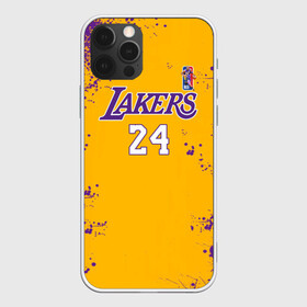 Чехол для iPhone 12 Pro с принтом KOBE BRYANT. в Кировске, силикон | область печати: задняя сторона чехла, без боковых панелей | 24 | kobebryant | lakers | nba | баскетбол | баскетболист | коби брайант | лейкерс | нба | спорт