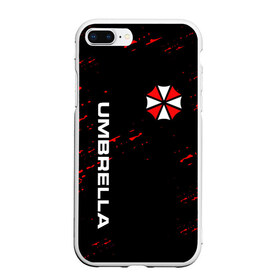 Чехол для iPhone 7Plus/8 Plus матовый с принтом UMBRELLA CORPORATION в Кировске, Силикон | Область печати: задняя сторона чехла, без боковых панелей | corp | corporation | resident evil | umbrella | umbrella corporation | зомби апокалипсис | зонт | игра