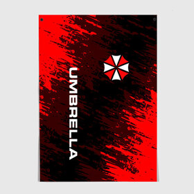 Постер с принтом UMBRELLA CORPORATION. в Кировске, 100% бумага
 | бумага, плотность 150 мг. Матовая, но за счет высокого коэффициента гладкости имеет небольшой блеск и дает на свету блики, но в отличии от глянцевой бумаги не покрыта лаком | corp | corporation | resident evil | umbrella | umbrella corporation | зомби апокалипсис | зонт | игра