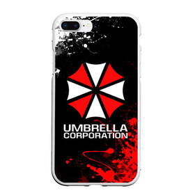 Чехол для iPhone 7Plus/8 Plus матовый с принтом UMBRELLA CORPORATION в Кировске, Силикон | Область печати: задняя сторона чехла, без боковых панелей | corp | corporation | resident evil | umbrella | umbrella corporation | зомби апокалипсис | зонт | игра