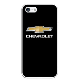 Чехол для iPhone 5/5S матовый с принтом Chevrolet в Кировске, Силикон | Область печати: задняя сторона чехла, без боковых панелей | Тематика изображения на принте: auto | chevrolet | авто | автомобиль | марка | машина | шевроле