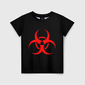 Детская футболка 3D с принтом Plague inc в Кировске, 100% гипоаллергенный полиэфир | прямой крой, круглый вырез горловины, длина до линии бедер, чуть спущенное плечо, ткань немного тянется | game | ncov2019 | plague inc | warning | вирус | знак | игра | китай | коронавирус | опасность | символ
