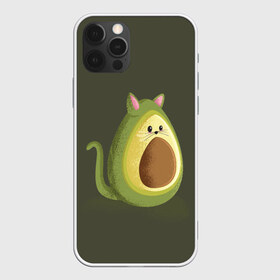 Чехол для iPhone 12 Pro Max с принтом AVOCATO в Кировске, Силикон |  | avocado | avocato | avogato | cat | cats | авокадо | авокато | авокот | картинка | картинки | кот | коте | котэ | прикольная | прикольные