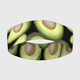 Повязка на голову 3D с принтом Avocado background в Кировске,  |  | food | green | vegan | vegetarian | веган | вегетарианец | диета | здоровое питание | здоровый | здоровый образ жизни | зеленый | зож | кружка | майка | натуральный | овощи | платье | плед | подушка | полезный