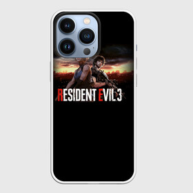 Чехол для iPhone 13 Pro с принтом Resident Evil 3 в Кировске,  |  | Тематика изображения на принте: carlos oliveira | jill valentine | nemesis | re 3 | resident evil 3 remake | джил вэлентайн | карлос оливейра | немезида | немезис | обитель зла