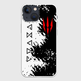 Чехол для iPhone 13 mini с принтом THE WITCHER. в Кировске,  |  | geralt | the witcher | the witcher wild hunt | witcher | ведьмак | ведьмак 3 | геральт | сериал