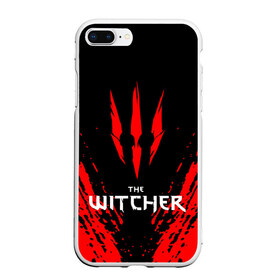 Чехол для iPhone 7Plus/8 Plus матовый с принтом THE WITCHER в Кировске, Силикон | Область печати: задняя сторона чехла, без боковых панелей | geralt | the witcher | the witcher wild hunt | witcher | ведьмак | ведьмак 3 | геральт | сериал