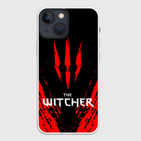 Чехол для iPhone 13 mini с принтом THE WITCHER. в Кировске,  |  | geralt | the witcher | the witcher wild hunt | witcher | ведьмак | ведьмак 3 | геральт | сериал