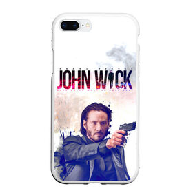 Чехол для iPhone 7Plus/8 Plus матовый с принтом John Wick в Кировске, Силикон | Область печати: задняя сторона чехла, без боковых панелей | john wick | keanu reeves | боевик | джон уик | киану ривз | кино | пистолет | фильм