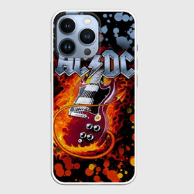 Чехол для iPhone 13 Pro с принтом AC DC в Кировске,  |  | Тематика изображения на принте: ac dc | acdc | back in black | columbia | epic | force | guitar | pop | rock | vevo | ангус | блюз | рок | хард | янг