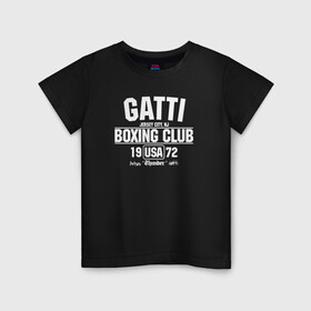 Детская футболка хлопок с принтом Gatti Boxing Club в Кировске, 100% хлопок | круглый вырез горловины, полуприлегающий силуэт, длина до линии бедер | arturo gatti | arturo thunder gatti | gatti | thunder | артуро гатти | гатти