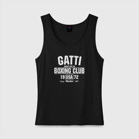 Женская майка хлопок с принтом Gatti Boxing Club в Кировске, 95% хлопок, 5% эластан |  | arturo gatti | arturo thunder gatti | gatti | thunder | артуро гатти | гатти