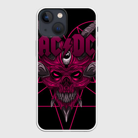 Чехол для iPhone 13 mini с принтом AC DC в Кировске,  |  | Тематика изображения на принте: ac dc | acdc | back in black | columbia | epic | force | guitar | pop | rock | vevo | ангус | блюз | рок | хард | янг