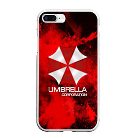 Чехол для iPhone 7Plus/8 Plus матовый с принтом UMBRELLA CORP в Кировске, Силикон | Область печати: задняя сторона чехла, без боковых панелей | biohazard | biohazard 7 | crocodile | fang | game | hand | monster | new umbrella | resident evil | resident evil 7 | umbrella | umbrella corp | umbrella corporation | zombie | обитель