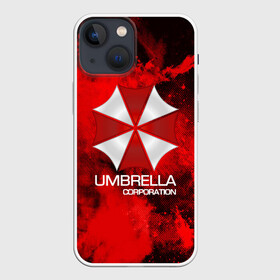 Чехол для iPhone 13 mini с принтом UMBRELLA CORP в Кировске,  |  | biohazard | biohazard 7 | crocodile | fang | game | hand | monster | new umbrella | resident evil | resident evil 7 | umbrella | umbrella corp | umbrella corporation | zombie | обитель