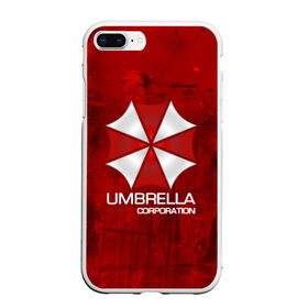 Чехол для iPhone 7Plus/8 Plus матовый с принтом UMBRELLA CORP в Кировске, Силикон | Область печати: задняя сторона чехла, без боковых панелей | biohazard | biohazard 7 | crocodile | fang | game | hand | monster | new umbrella | resident evil | resident evil 7 | umbrella | umbrella corp | umbrella corporation | zombie | обитель