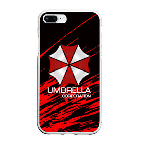 Чехол для iPhone 7Plus/8 Plus матовый с принтом UMBRELLA CORP в Кировске, Силикон | Область печати: задняя сторона чехла, без боковых панелей | biohazard | biohazard 7 | crocodile | fang | game | hand | monster | new umbrella | resident evil | resident evil 7 | umbrella | umbrella corp | umbrella corporation | zombie | обитель