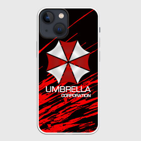 Чехол для iPhone 13 mini с принтом UMBRELLA CORP в Кировске,  |  | biohazard | biohazard 7 | crocodile | fang | game | hand | monster | new umbrella | resident evil | resident evil 7 | umbrella | umbrella corp | umbrella corporation | zombie | обитель