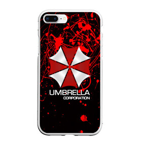 Чехол для iPhone 7Plus/8 Plus матовый с принтом UMBRELLA CORP в Кировске, Силикон | Область печати: задняя сторона чехла, без боковых панелей | biohazard | biohazard 7 | crocodile | fang | game | hand | monster | new umbrella | resident evil | resident evil 7 | umbrella | umbrella corp | umbrella corporation | zombie | обитель