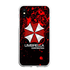 Чехол для iPhone XS Max матовый с принтом UMBRELLA CORP в Кировске, Силикон | Область печати: задняя сторона чехла, без боковых панелей | biohazard | biohazard 7 | crocodile | fang | game | hand | monster | new umbrella | resident evil | resident evil 7 | umbrella | umbrella corp | umbrella corporation | zombie | обитель