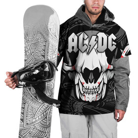 Накидка на куртку 3D с принтом AC/DC  в Кировске, 100% полиэстер |  | ac dc | acdc | back in black | columbia | epic | force | guitar | pop | rock | vevo | ангус | блюз | рок | хард | янг