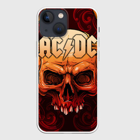 Чехол для iPhone 13 mini с принтом AC DC в Кировске,  |  | Тематика изображения на принте: ac dc | acdc | back in black | columbia | epic | force | guitar | pop | rock | vevo | ангус | блюз | рок | хард | янг