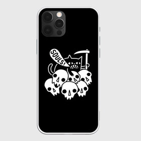 Чехол для iPhone 12 Pro Max с принтом Котик в Кировске, Силикон |  | animal | cat | evil | halloween | meme | skull | soul | душа | животное | животные | зло | зубы | коса | кот | кот мем | котенок | кошка | лапки | мем | прикол | скелет | хэллоуин | череп