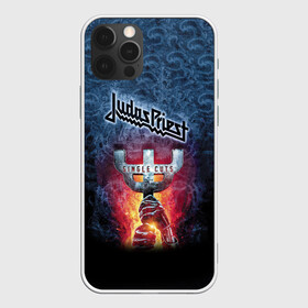 Чехол для iPhone 12 Pro с принтом Judas priest в Кировске, силикон | область печати: задняя сторона чехла, без боковых панелей | heavy metal | judas | judas priest | metal | priest | гленн типтон | грув метал | йен хилл | ричи фолкнер | роб хэлфорд | скотт трэвис | хард рок | хеви метал