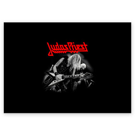 Поздравительная открытка с принтом JUDAS PRIEST. в Кировске, 100% бумага | плотность бумаги 280 г/м2, матовая, на обратной стороне линовка и место для марки
 | Тематика изображения на принте: firepower | judas priest | бог металла | джудас прист | иуда прист | музыка | роб хэлфорд | рок | рок н ролл | хэви метал